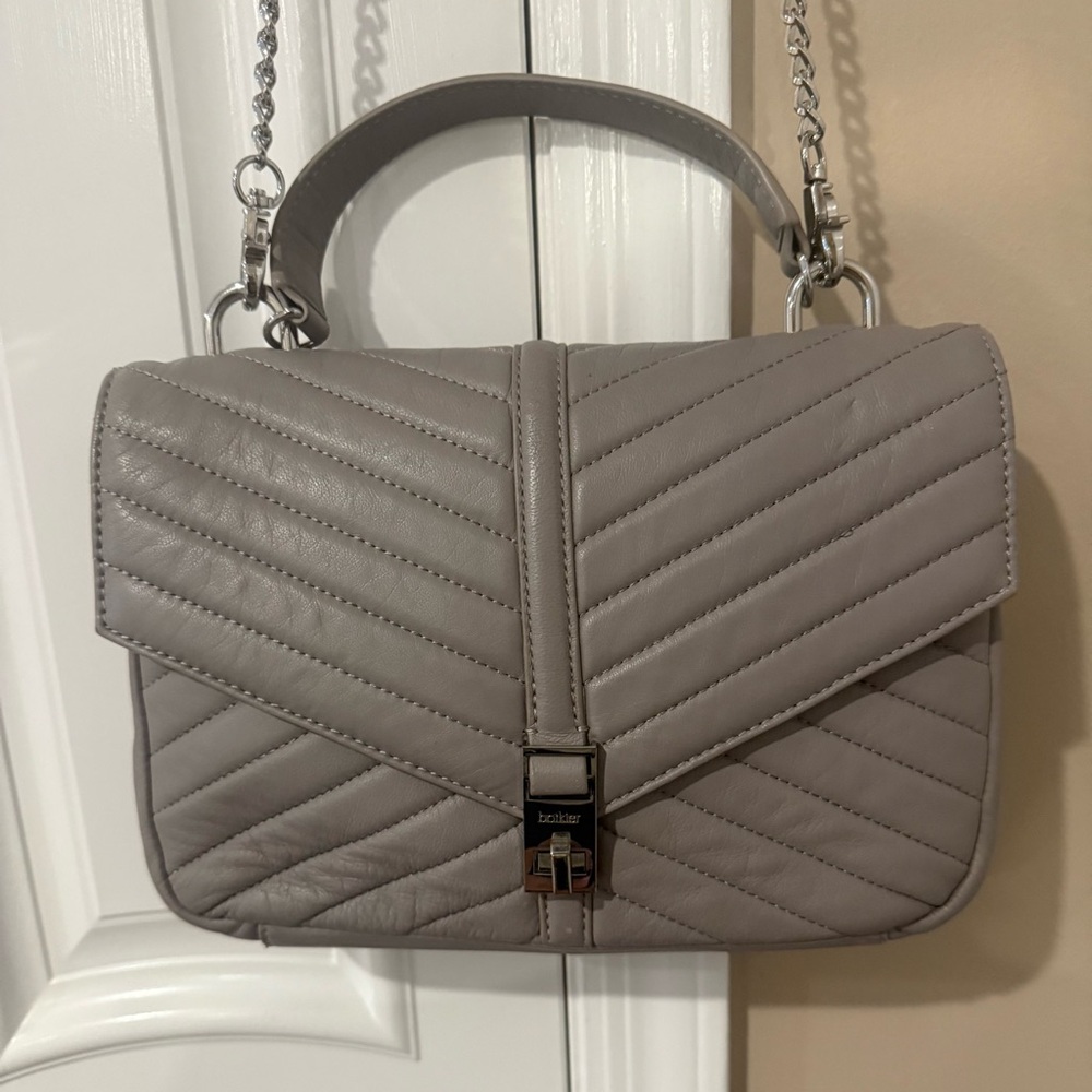 Botkier Gray Quilted Satchel